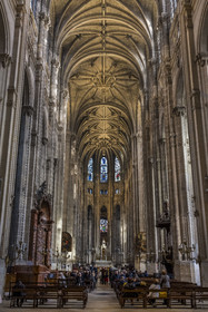 France, Paris (75), quartier des Halles, l'église Saint-Eustache,