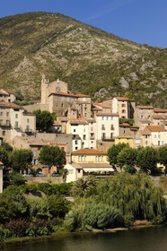 France, Hérault (34), vallée de l' Orb, village de Roquebrun