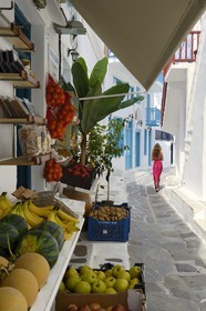 Grèce, Les Cyclades, mer Égée, île de Mykonos, Chora (Mykonos town), dans les ruelles de la vieille ville