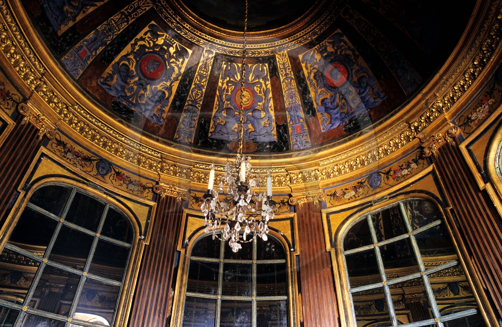 France, Yvelines (78), château de Maisons-Laffitte, le Cabinet aux Miroirs