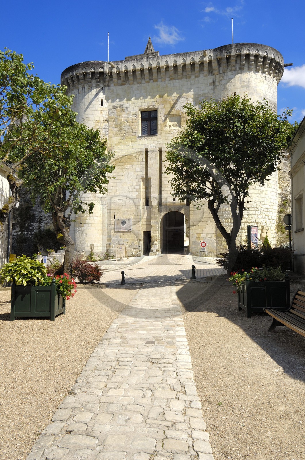 France, Indre-et-Loire (37), Loches, la Porte Royale du chateau