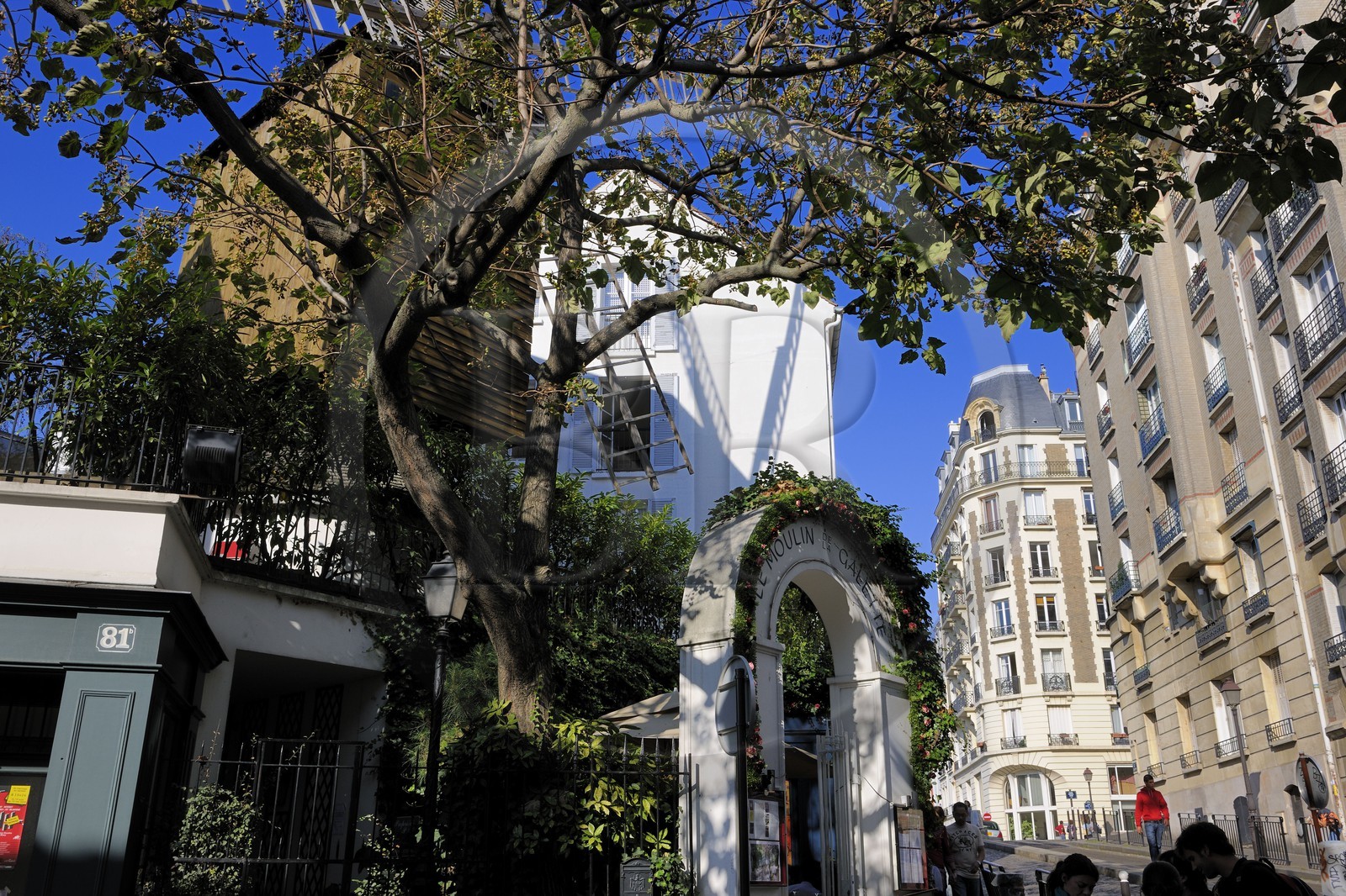France, Paris (75), la Butte Montmartre, le Moulin de la Galette