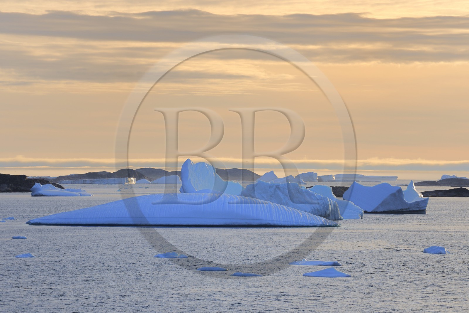 Groenland, région méridionale vers Nanortalik, iceberg