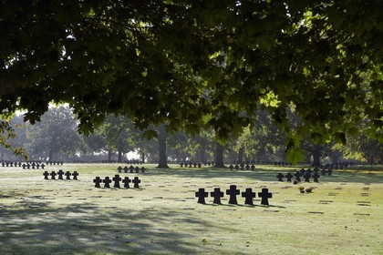 France, Calvados (14), La Cambe, Cimetière militaire allemand de la deuxième guerre mondiale