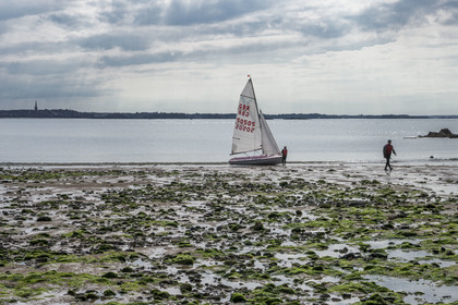 France, Ille-et-Vilaine (35), Côte d'Emeraude, Saint-Malo, plage du Mihinic