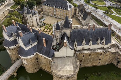 France, Loire-Atlantique (44), Nantes, quartier du Bouffay, le chateau des Ducs de Bretagne,