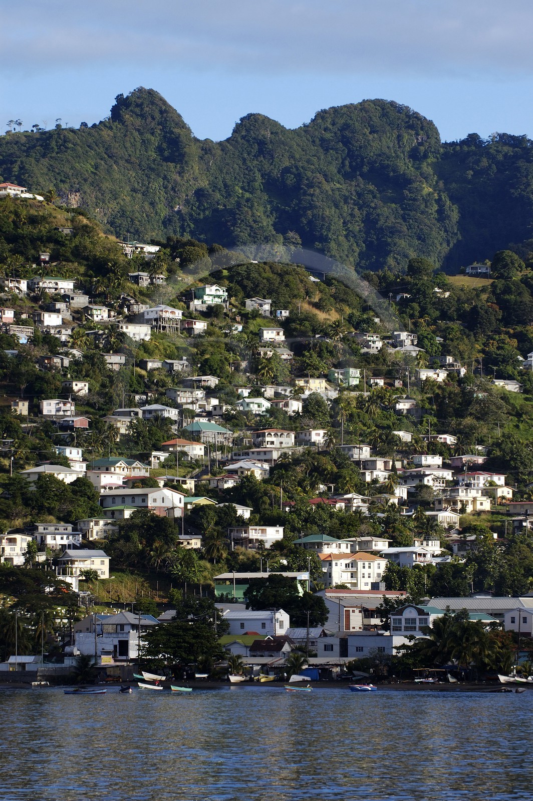 Caraïbes, Saint-Vincent et les Grenadines, Ile de Saint-Vincent, la capitale Kingstown