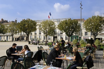 France, Charente-Maritime (17), Rochefort, la place Colbert