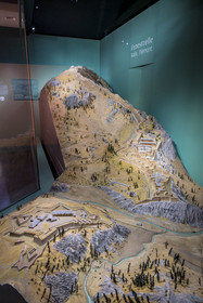 France, Paris (75), Hotel des Invalides, Musée de l'Armée, Musée des Plans-Reliefs, maquette de Fenestrelle (Piémont, Italie) réalisée en en 1757 au 1 400