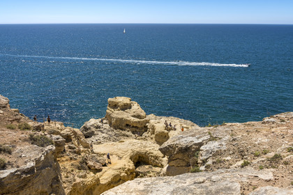 Portugal, Algarve, Carvoeiro, le chemin des falaises d'Algar Seco