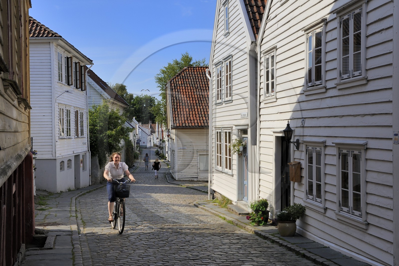 Norvège, Rogaland, Stavanger, maison en bois de la vieille ville