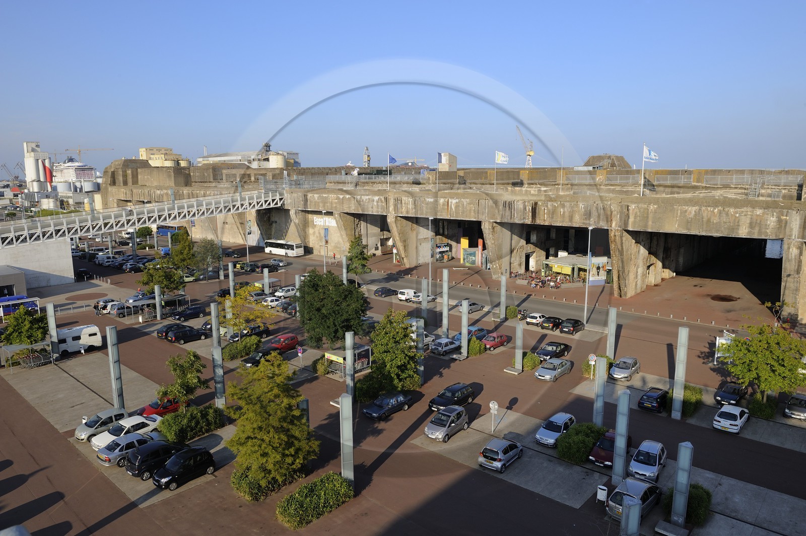 France, Loire-Atlantique (44), port de Saint-Nazaire, ancienne base sous-marine