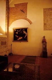 Italie, Toscane, Sienne, musée au siège de la banque Monte dei Paschi, la plus ancienne du monde (1472)