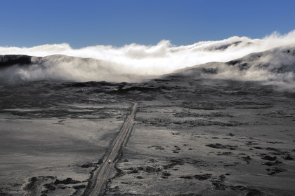 France, île de la Réunion, volcan du Piton de la Fournaise, classé Patrimoine Mondial de l'UNESCO, la Plaine des Sables