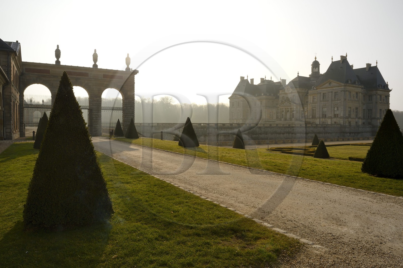 France, Seine-et-Marne (77), Maincy, le château de Vaux-le-Vicomte, la façade nord