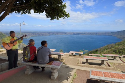 Nicaragua, Masaya, Catarina, la Lagune d'Apoyo (Laguna de Apoyo), lac de cratère volcanique