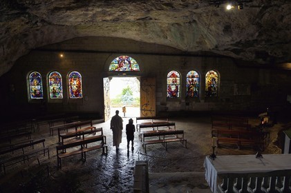 France, Var (83), France, Var (83), Plan-d'Aups-Sainte-Baume, parc naturel régional de la Sainte-Baume, massif de la Sainte-Baume, la grotte sanctuaire de Sainte Marie-Madeleine