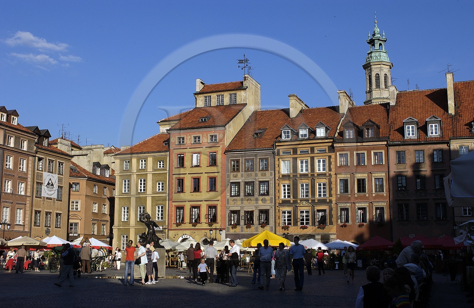 Pologne, Varsovie, la place du marché dans la vieille ville classé Patrimoine Mondial de l' UNESCO