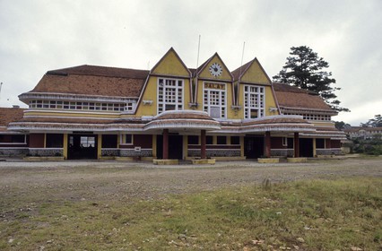 Vietnam, province de Lam Dong, Dalat, la gare est le terminus de la Ligne de Dalat
