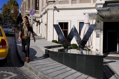 Turquie, Istanbul, quartier de Beşiktaş, l'hôtel W dans le lotissement historique de maisons en terrasse d’Akaretler