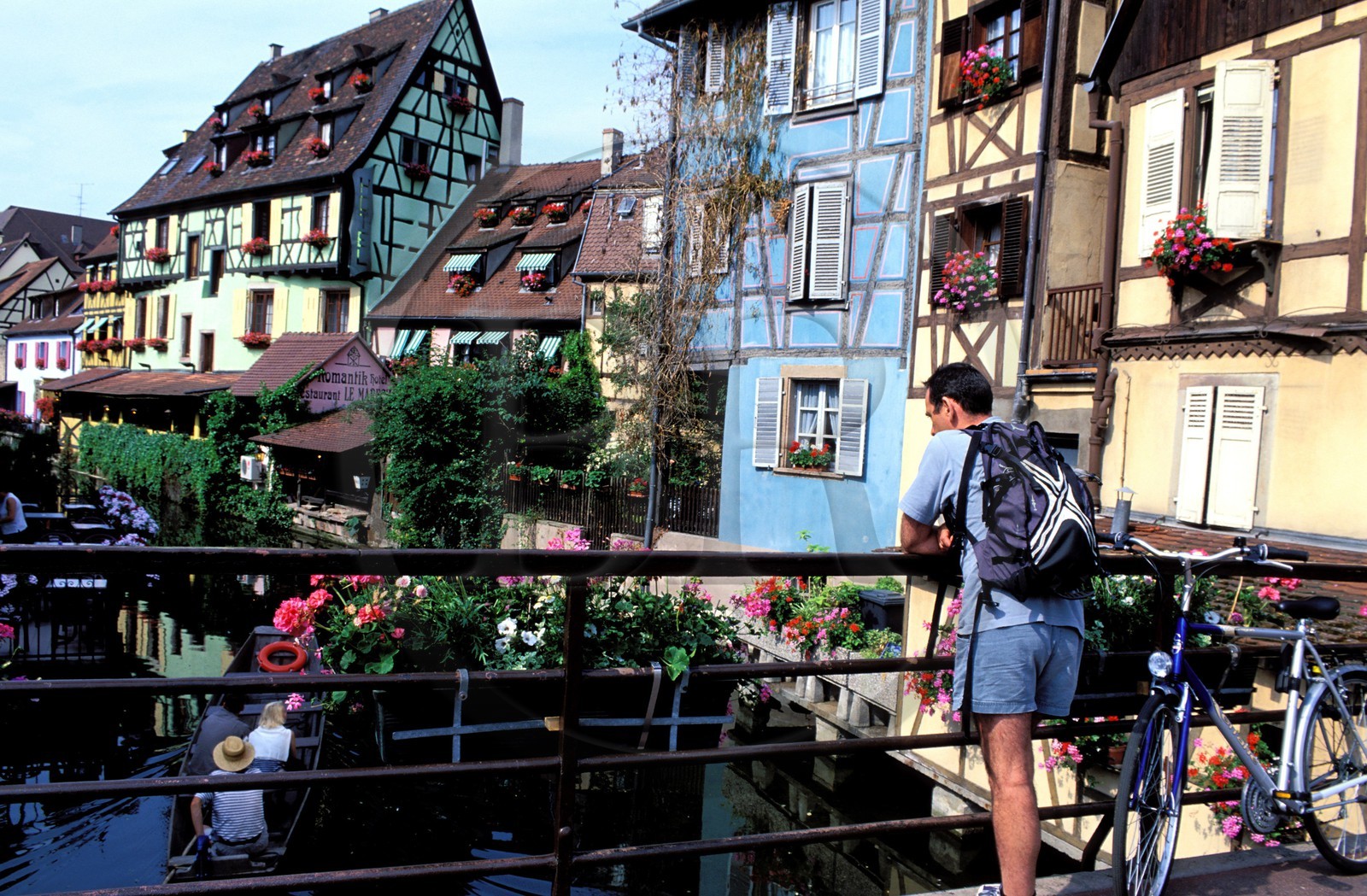 France, Haut-Rhin (68), Colmar, la petite Venise, quartier de la Krutenau arrosé par la rivière Lauch