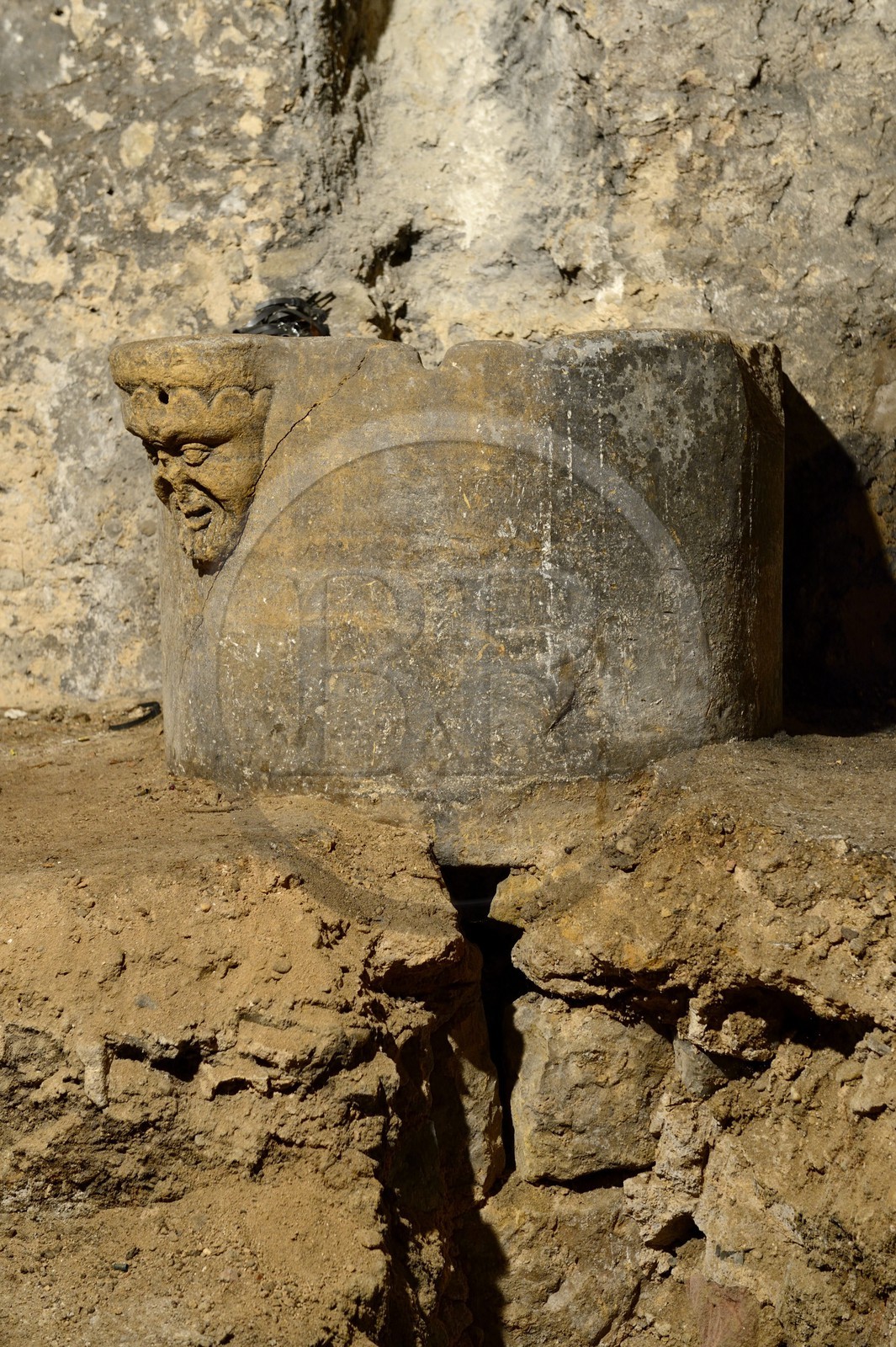 France, Moselle (57), Metz, puit romain dans la cave d'une maison du Vieux-Metz