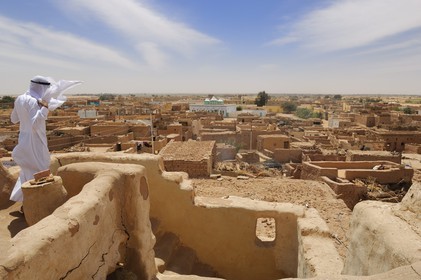 Egypte, désert libyque, oasis de Dakhla, le village de Eshbet Bashendi (Bashandi)