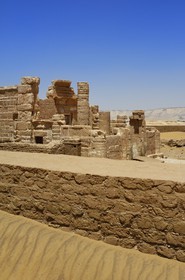Egypte, désert libyque, oasis de Dakhla, temple de Deir el-Hagar
