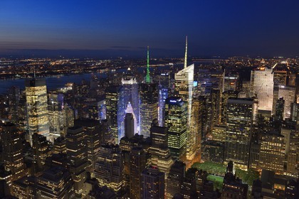 Etats-Unis, New York, Manhattan, quartier de Midtown, Times Square et Bryant Park