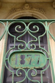 France, Haute-Corse (2B), Cap Corse, Rogliano, le palazzu Nicrosi (Palazzi ou Maison d'Americain), Pierre Nicrosi prospéra avec ses trois frères dans le commerce, l’immobilier et le coton en Alabama