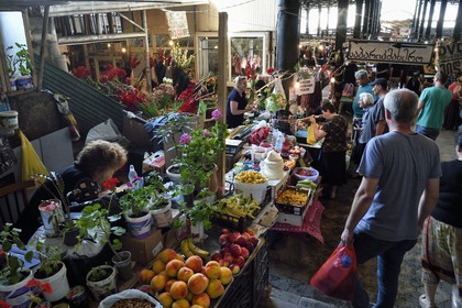 Géorgie, Kakheti, Telavi, le marché couvert