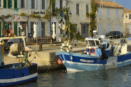 France, Charente-Maritime (17), ile de Ré, port de Saint-Martin-de-Ré