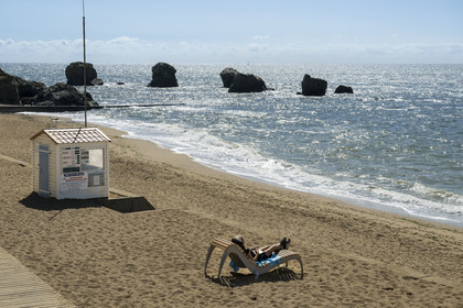 France, Vendée (85), Saint-Hilaire-de-Riez, plage des Cinq Pineaux