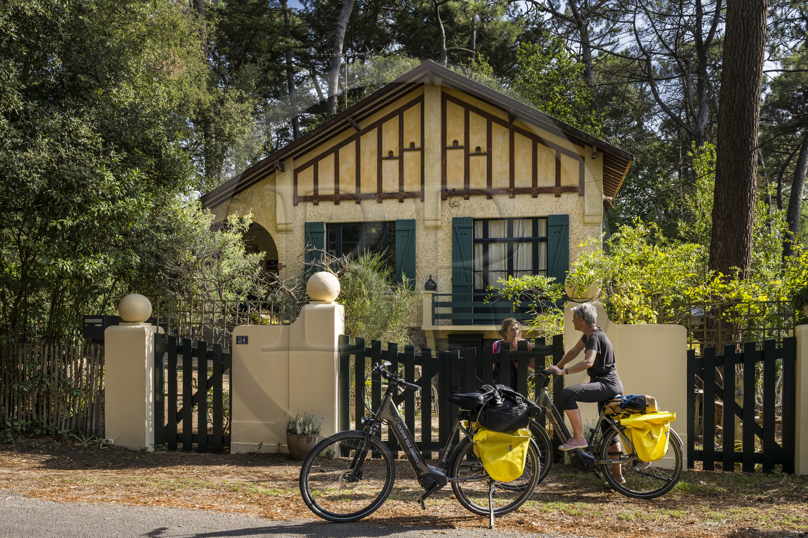 France, Loire-Atlantique (44), Saint-Brévin-Les-Pins, une des toutes premières brevinoise, villa de type basque construite en 1938