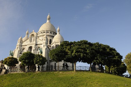 France, Paris (75), le Sacré Coeur sur la Butte Montmartre