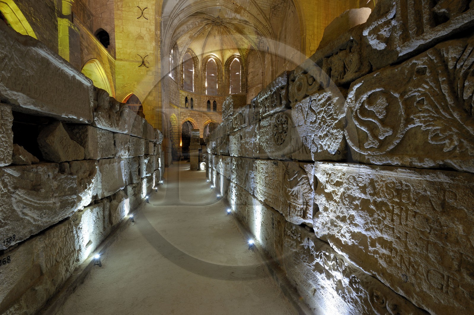 France, Aude (11), Narbonne, musée Lapidaire dans l’église désaffectée Notre Dame de Lamourguier
