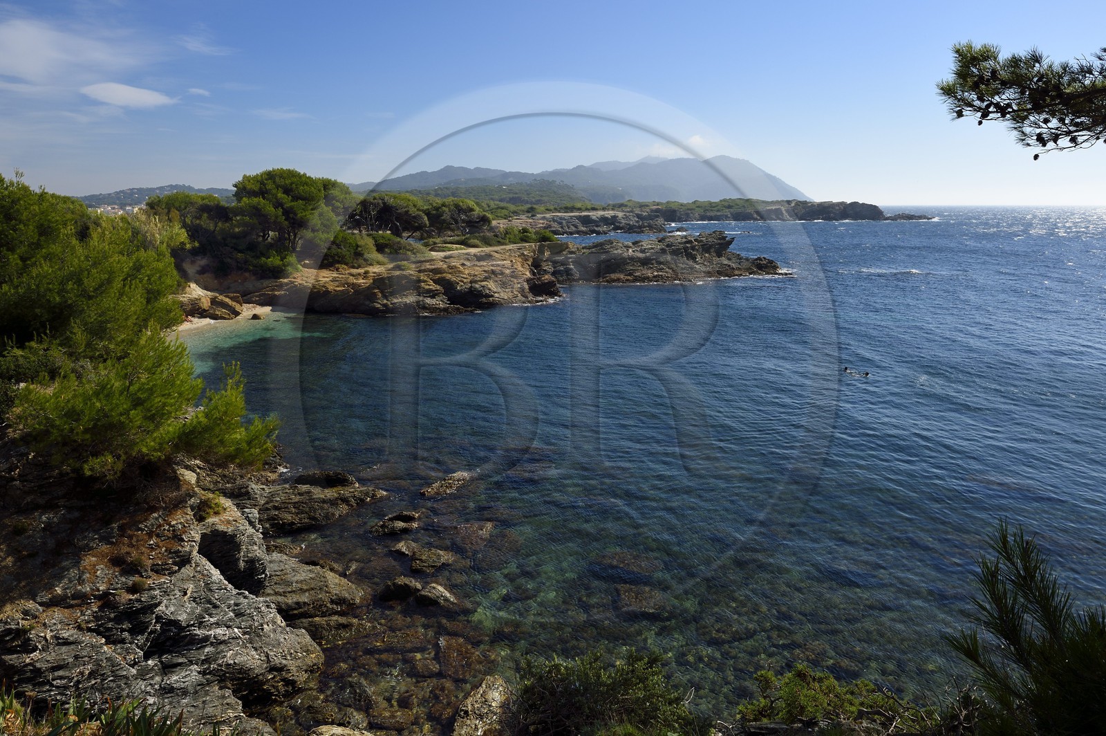 France, Var (83), Ile des Embiez, plages Coucoussa