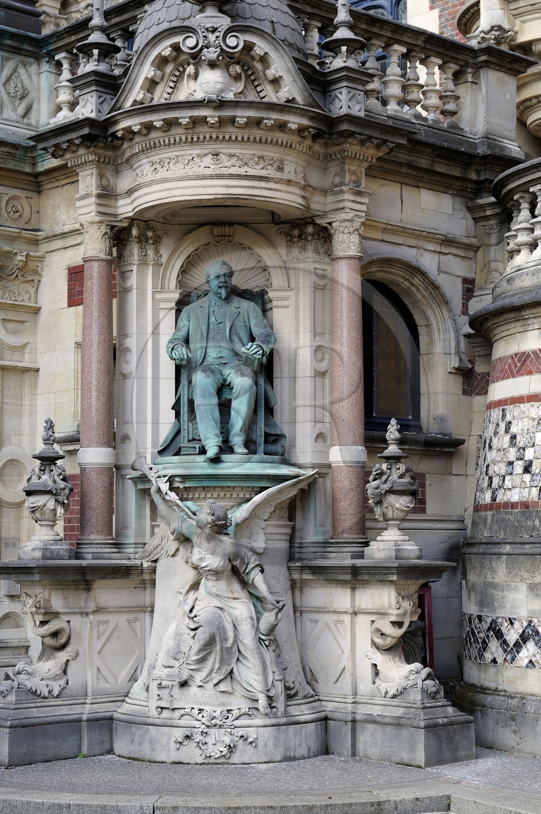 France, Seine-Maritime (76), Pays de Caux, Côte d'Albâtre, Fécamp, Palais Bénédictine, de style Néogothique et Néo-renaissance construit par l'industriel Alexandre Le Grand ayant commercialisé la liqueur Bénédictine