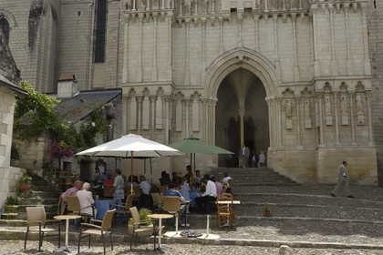 France, Indre et Loire (37), Candes-Saint-Martin, collégiale Saint-Martin