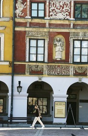 Pologne, région de Lublin, ville Renaissance de Zamosc classé Patrimoine Mondial de l' UNESCO, maison dite à l' Ange construite par de riches commerçants arméniens sur la place du marché, musée de la ville