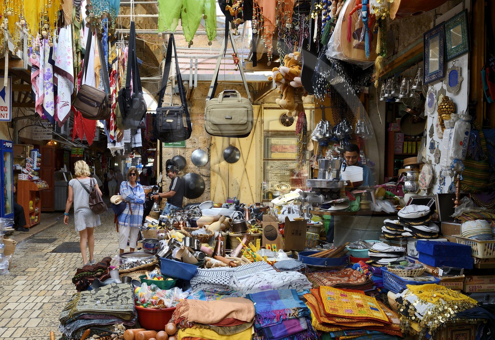Israel, district Nord, Galilée, Acre (Akko), vieille ville, classée Patrimoine Mondial de l'UNESCO, quartier du bazar