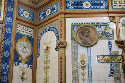 France, Loire-Atlantique (44), Nantes, Brasserie La Cigale classée Monument historique pour son intérieur art nouveau