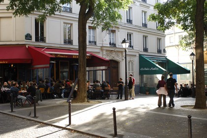 France, Paris (75), la place sainte Marthe
