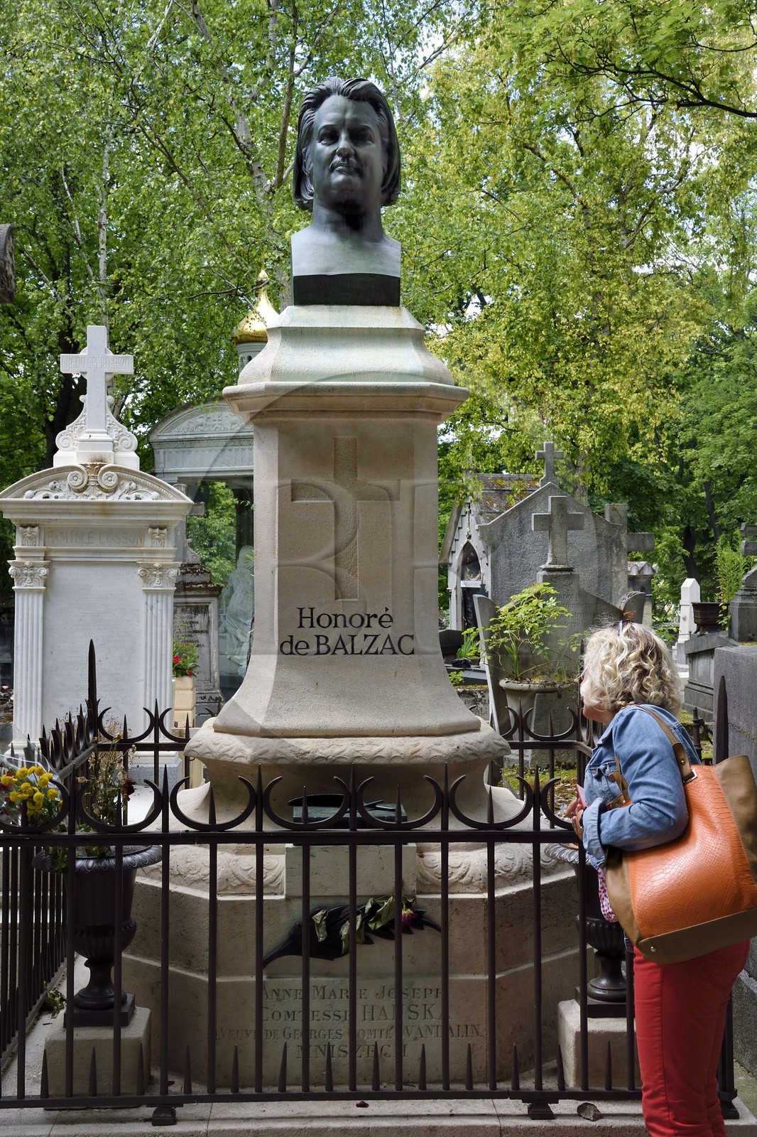 France, Paris (75), cimetière du Père-Lachaise, la tombe d' Honoré de Balzac