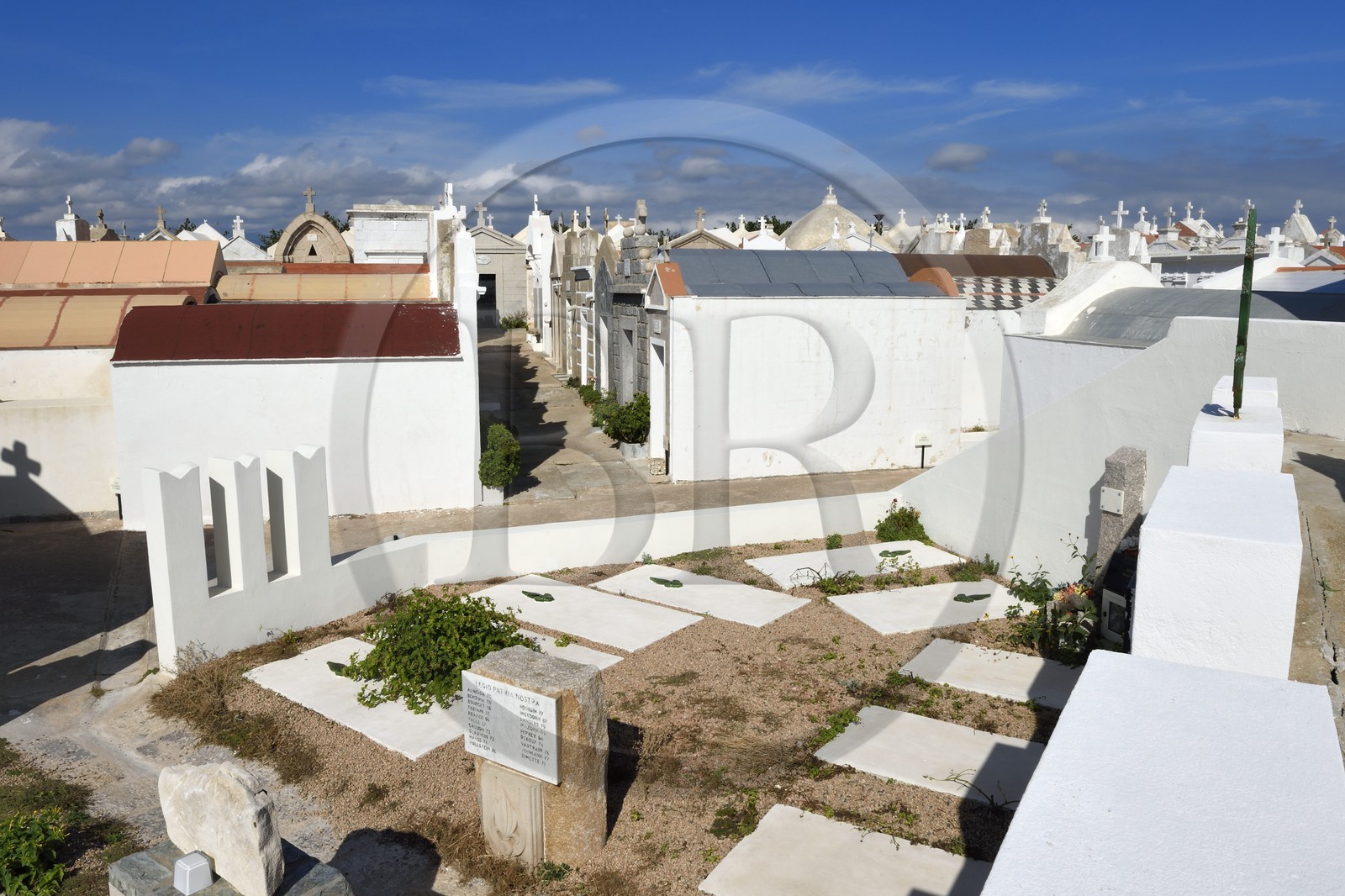 France, Corse-du-Sud (2A), Bonifacio, Ville Haute, cimetière marin de San Franzé, carré de la Légion Etrangère