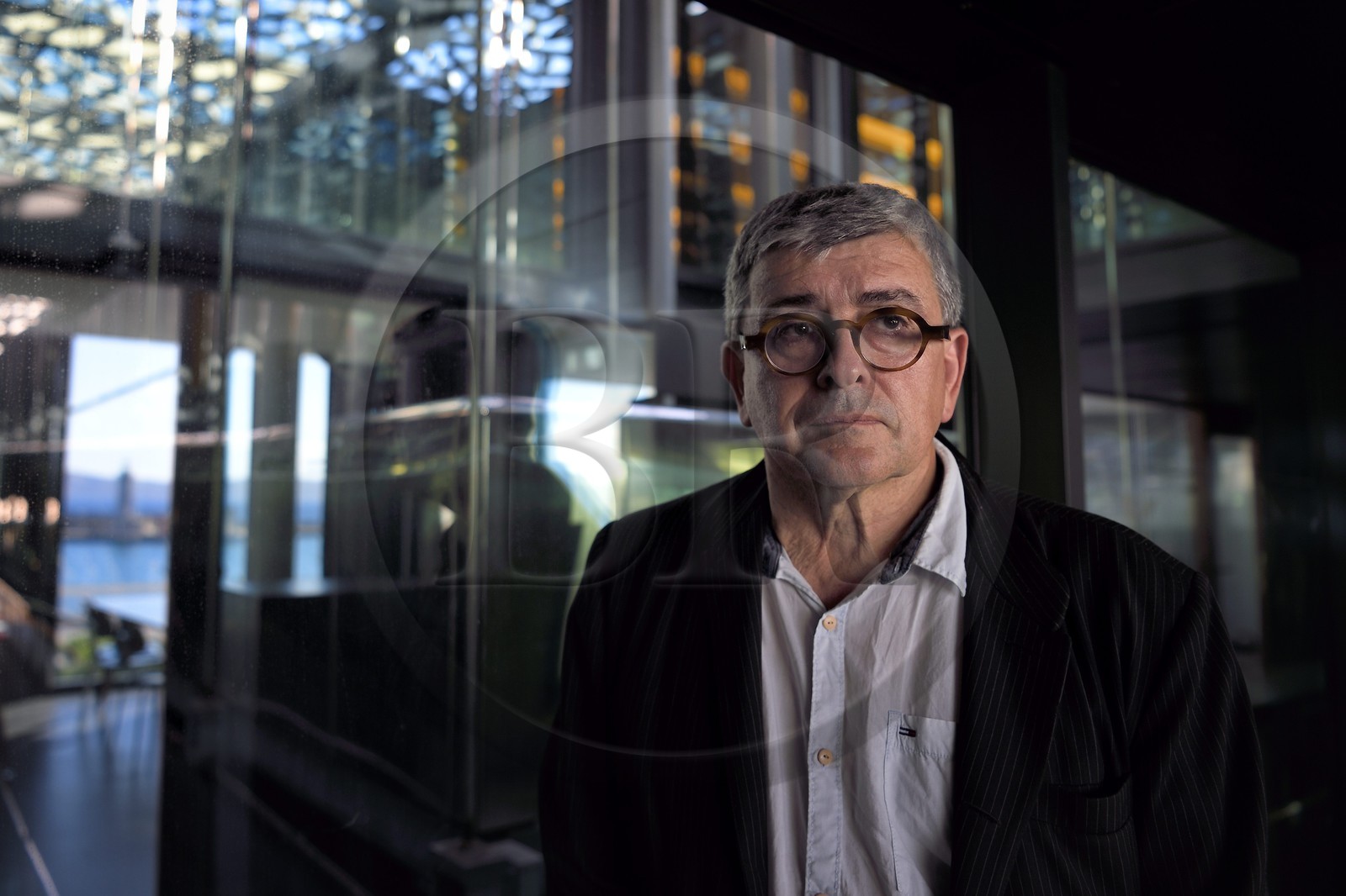 France, Bouches-du-Rhône (13), Marseille, MuCEM (Musée des civilisations de l'Europe et de la Méditerranée) par les architectes Rudy Ricciotti et R. Carta, son directeur Jean-François Chougnet