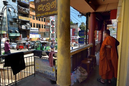 Sri Lanka, Province d'Uva, Bandarawela, rue principale