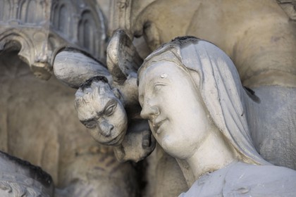 France, Paris (75), église Saint-Germain-l' Auxerrois le porche