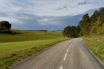 France, Meuse (55), région de Verdun, la route départementale D913B