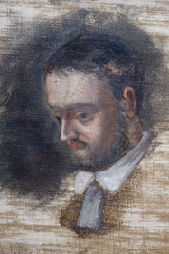 France, Bouches-du-Rhône (13), Aix en Provence, musée Granet, peinture de Paul Cezanne, Portrait d'Emile Zola (vers 1862-1864)